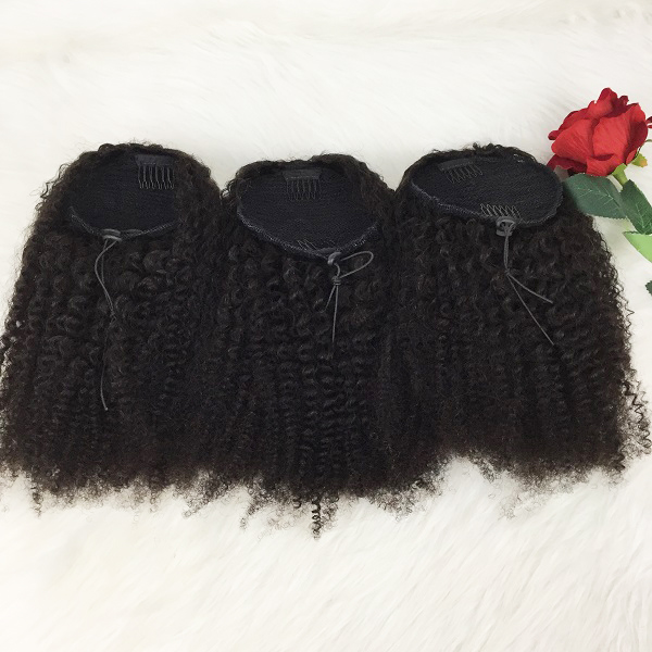 4B-4C Afro Curl Ponytails