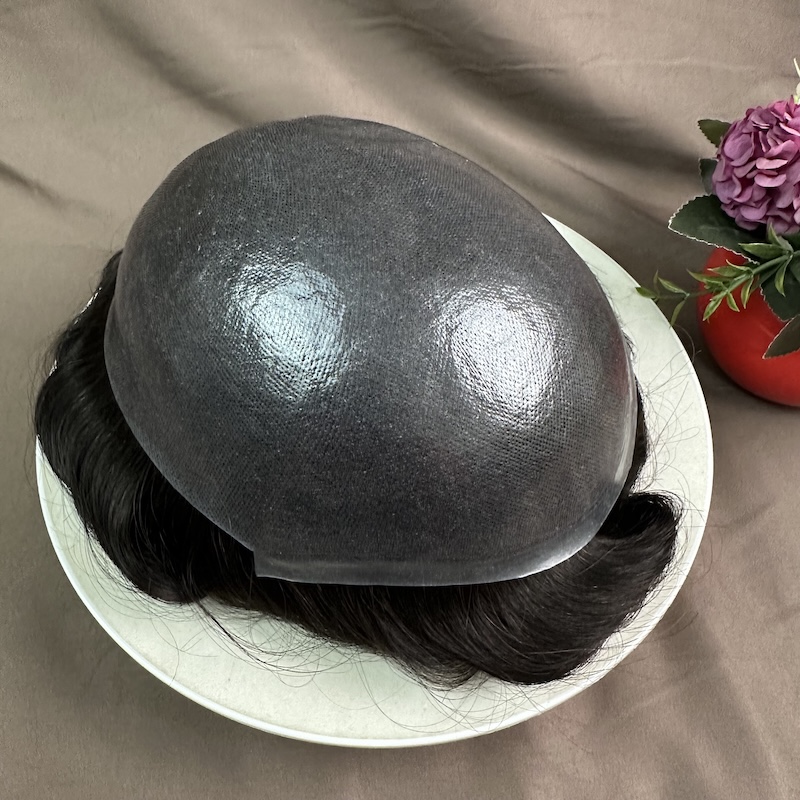 Thin Skin 8x10 Men Hair System #1b Color