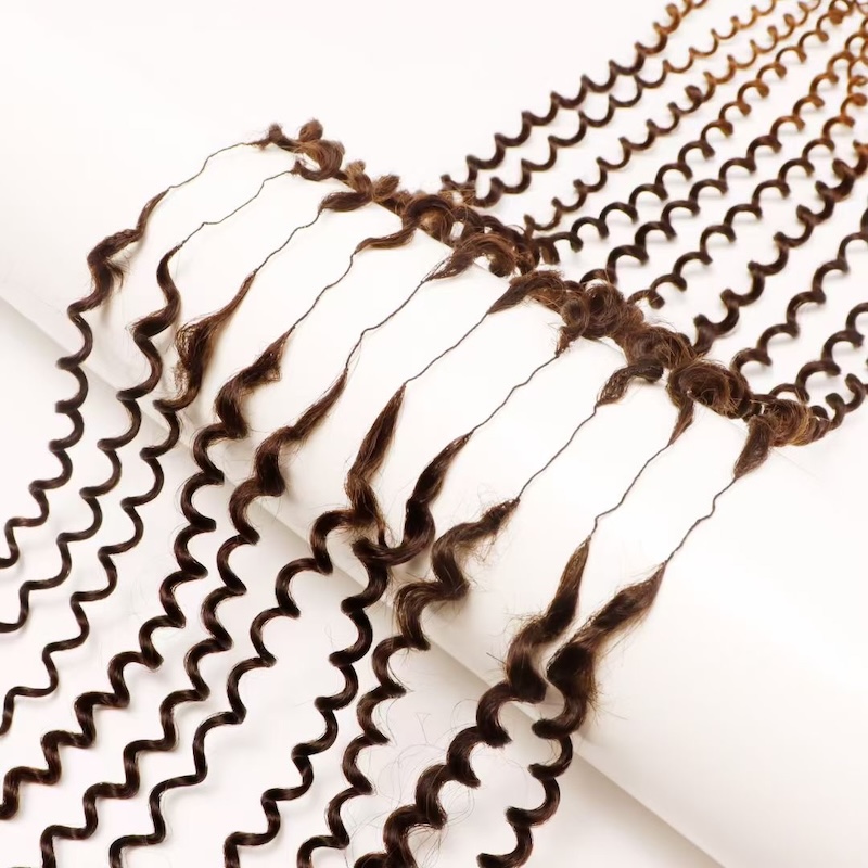 Multi Color Deep Wave Crochet Hair Raw Human Hair Extensions